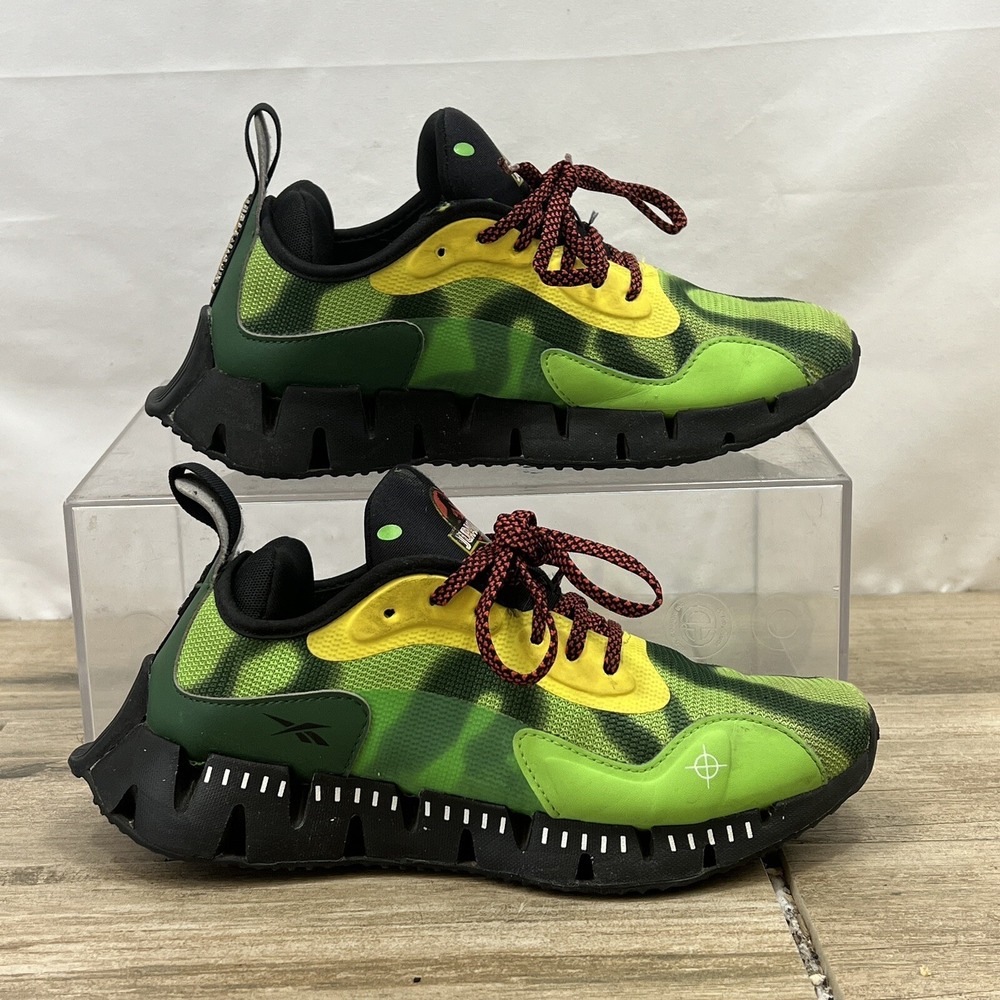 Reebok Zig Dynamica Jurassic Park Night Vision Goggles Sneakers Size 4.5